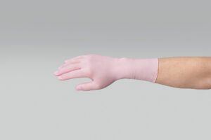 2041　ニトリルP.F.デラックス　ロング　ピンク（パウダーフリー）