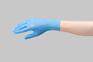 2132　ニトリルP.F.フィット　ブルー（パウダーフリー）