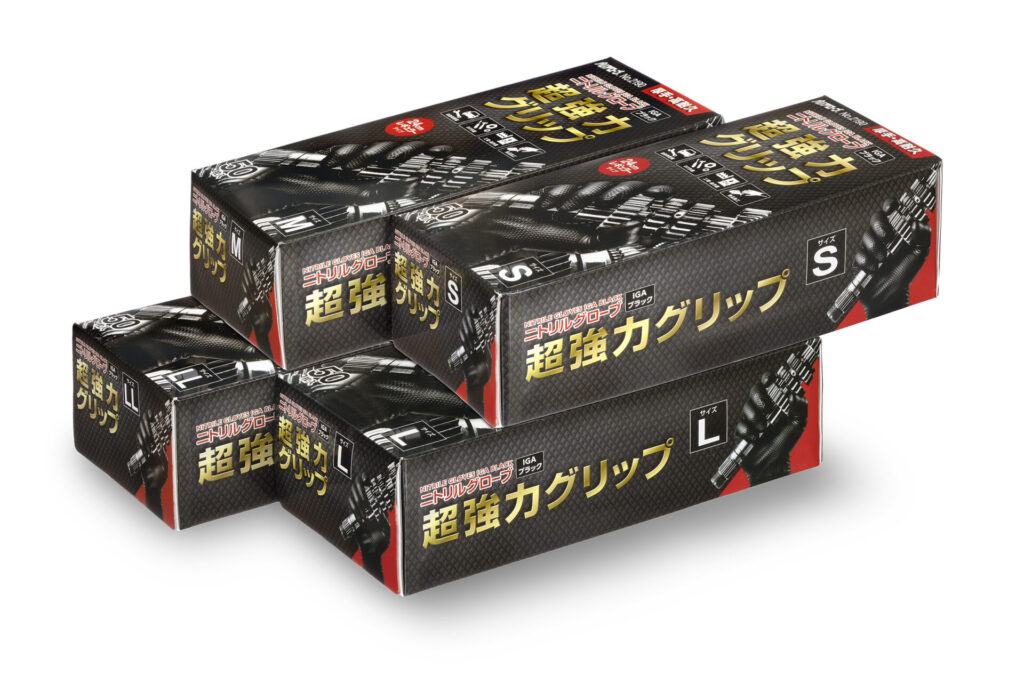 2190　ニトリルグローブ　IGAブラック（パウダーフリー）